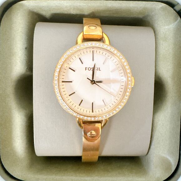 Fossil BQ3163 Women\'s Classic Minute Rose Gold-Tone Stainless Steel Watch main image 5